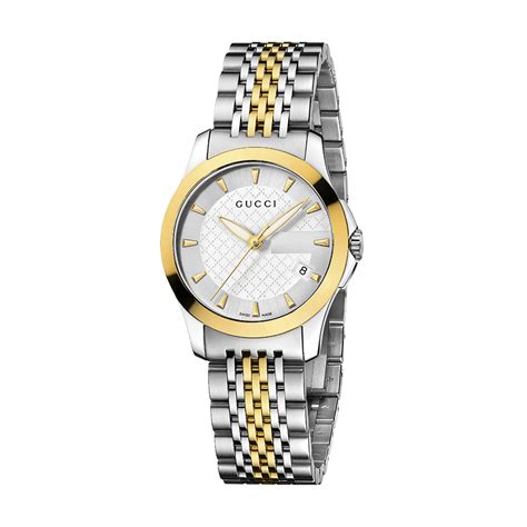 gucci swiss g-timeless silver dial ladies watch ya126511|Gucci G.